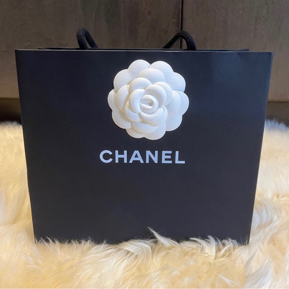 Chanel Shopping Bags Black authentic